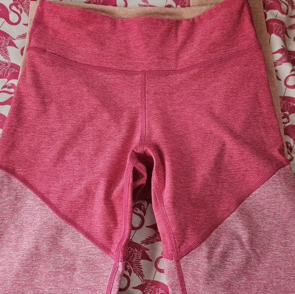 Outdoor Voices Pink Colorblock Yoga Leggings - Picture 3 of 6